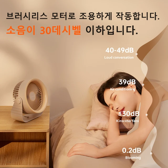 휴대성, 다기능성, 쾌적함이 조화된 최적의 환경 조성 팬