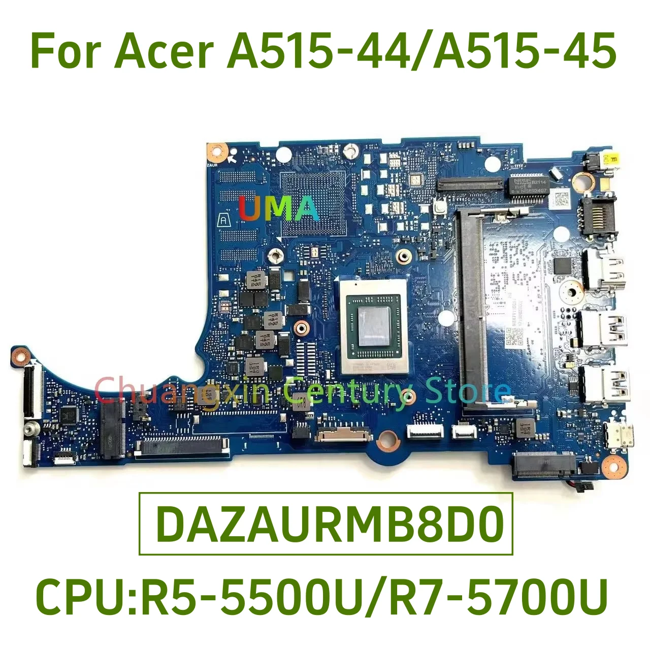 DAZAURMB8D0 Motherboard for Acer Aspire 5 A515-44/A515-45 laptops with ...