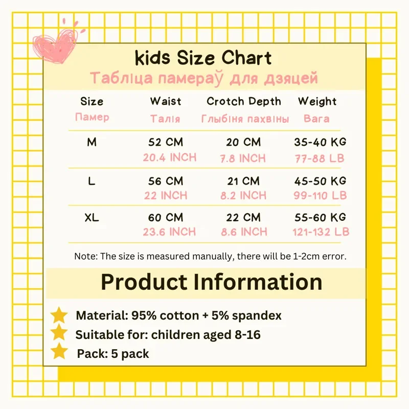 5 Pcs/Lot Cotton Youthful Girls Underwear Breathable Comfortable Panties for Girls Threaded Teenage Briefs Lingerie 8-16T girls underwear kids underwear girls panties