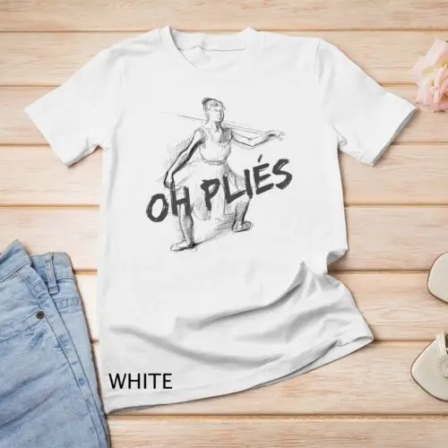 

Балетные рубашки для учителей, футболка Oh Plies для учителей танцев, унисекс футболка