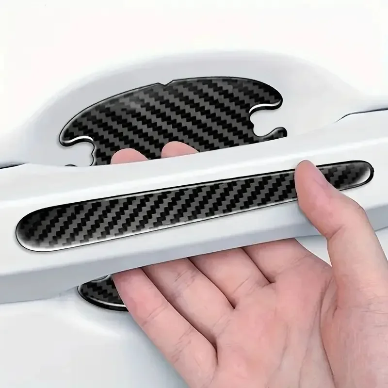 Car Door Stickers Carbon Fiber Pattern Anti Collision Scratch