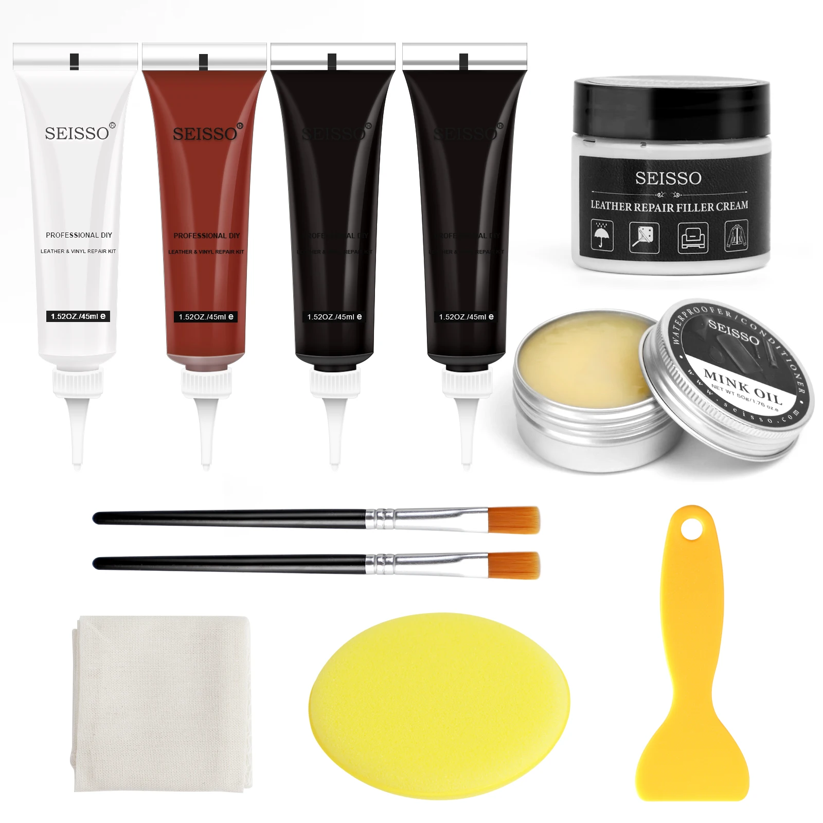 Leather Recoloring Balm Repair Kit Liquid Skin Repair Tool for Auto Seat Holes Scratch Cracks rips restoration for shoes leather repair gel