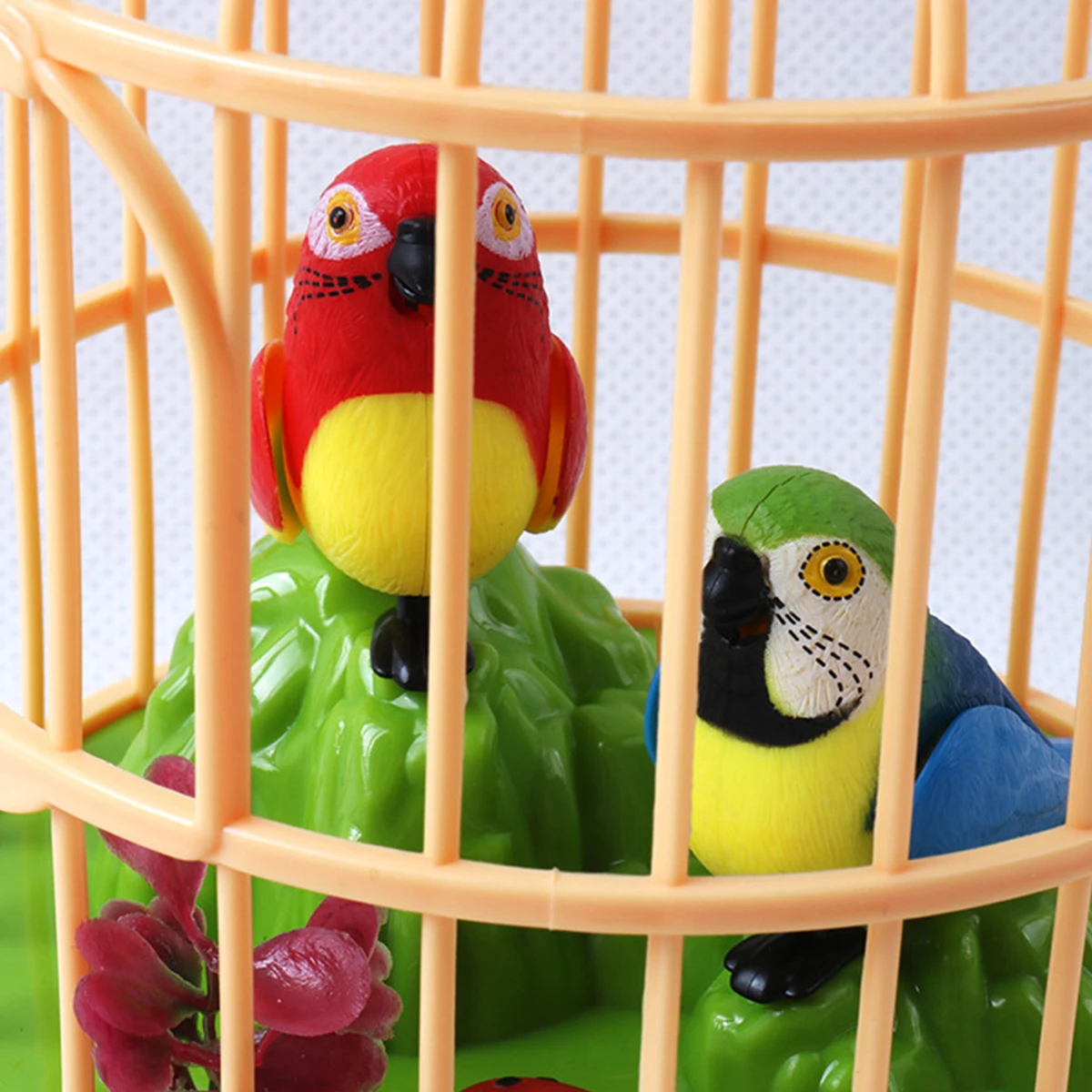 Singing&Chirping Bird In Cage Realistic Sounds&MovementsSinging Chirping Bird Toy In Cage Realistic Sounds Movements Activated 4