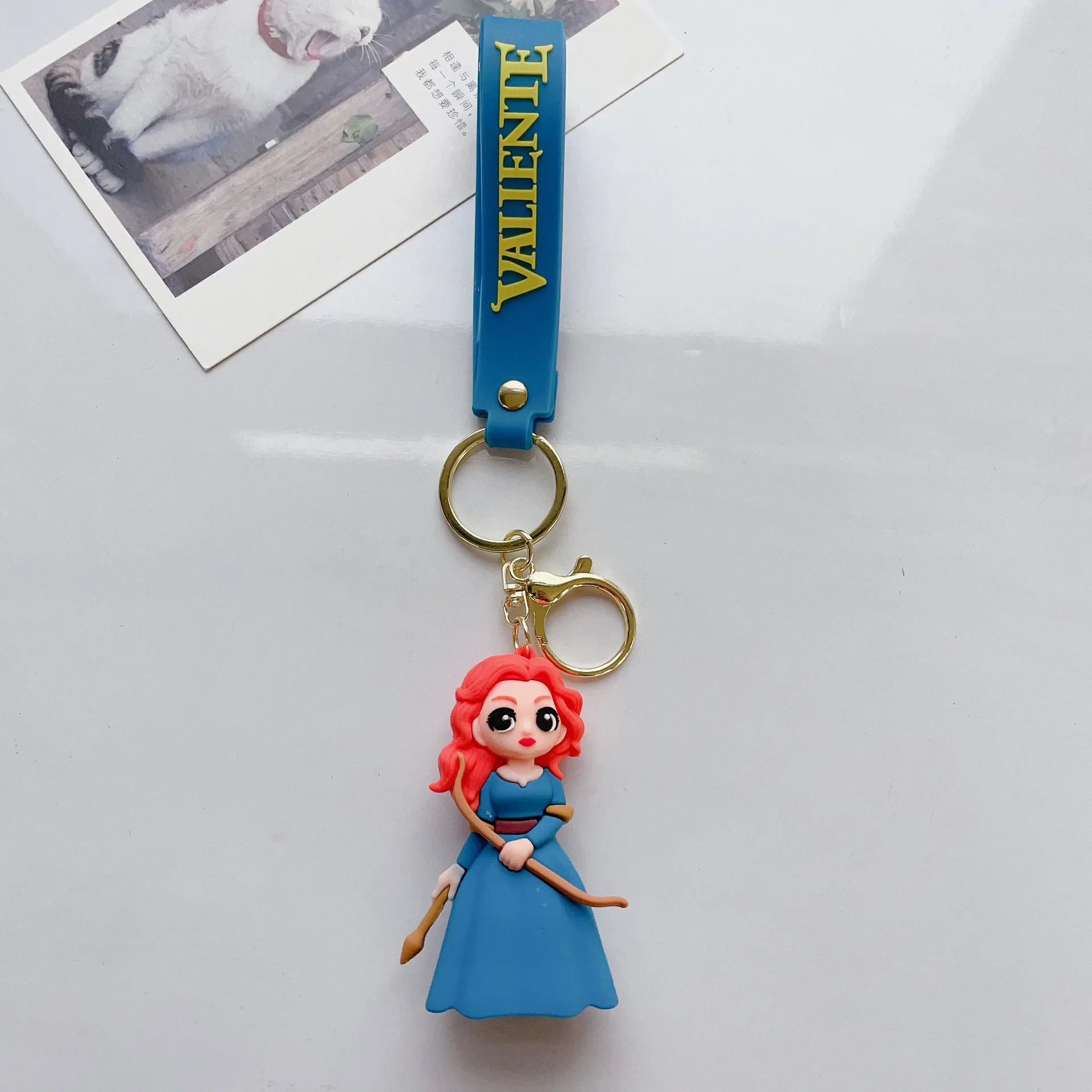 Disney Brave Cartoon Movie Creative 3d Silicone Keychain for Women