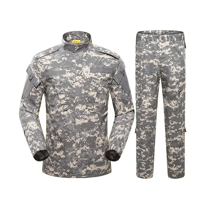 17 Colors Camouflage Uniform Suit Airsoft Combat Clothing Set Oversized Training Clothes Outdoor Hunting Fishing Suits 3XL A2F48