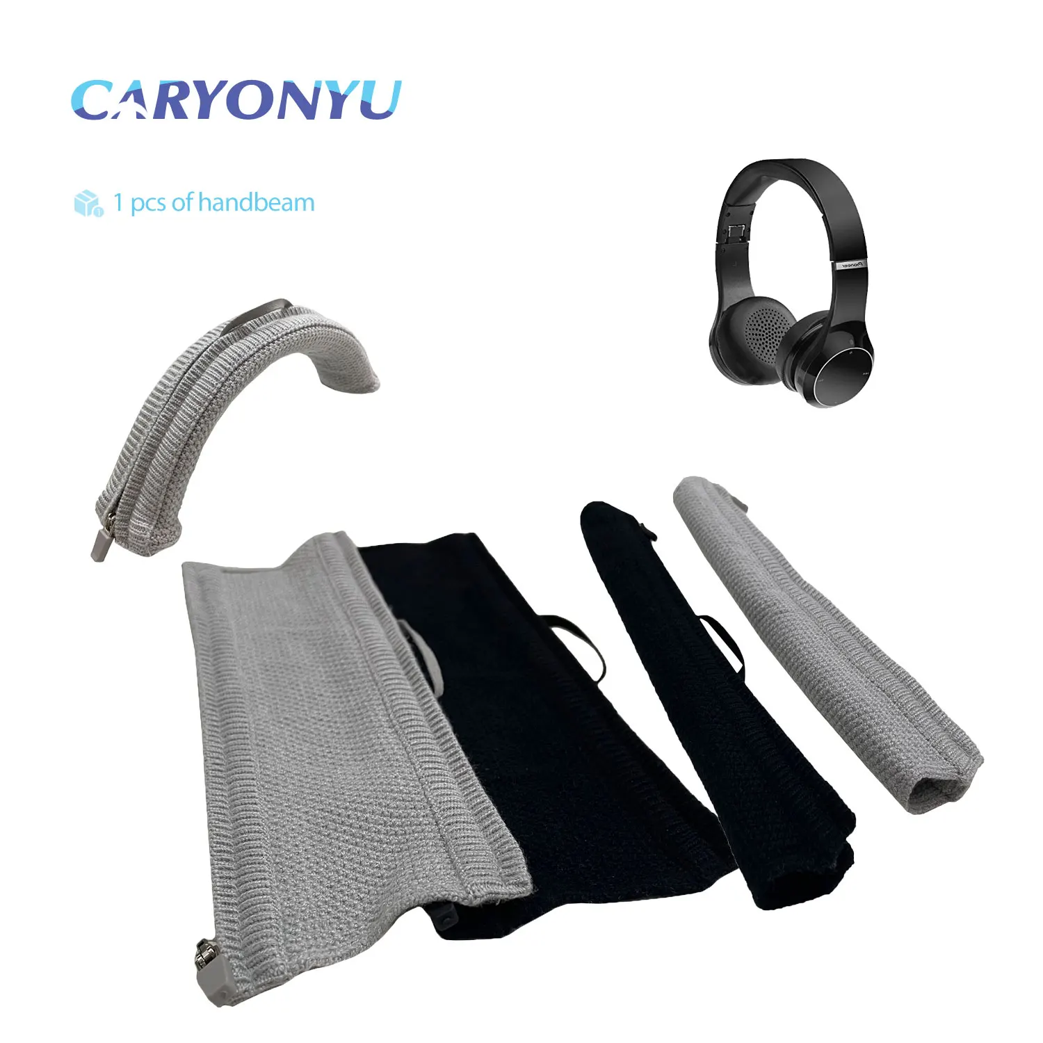 CARYONYU 헤드 밴드 커버, 파이오니어 SE MJ771BT 헤드폰 헤드 밴드 위브 지퍼와 호환 가능