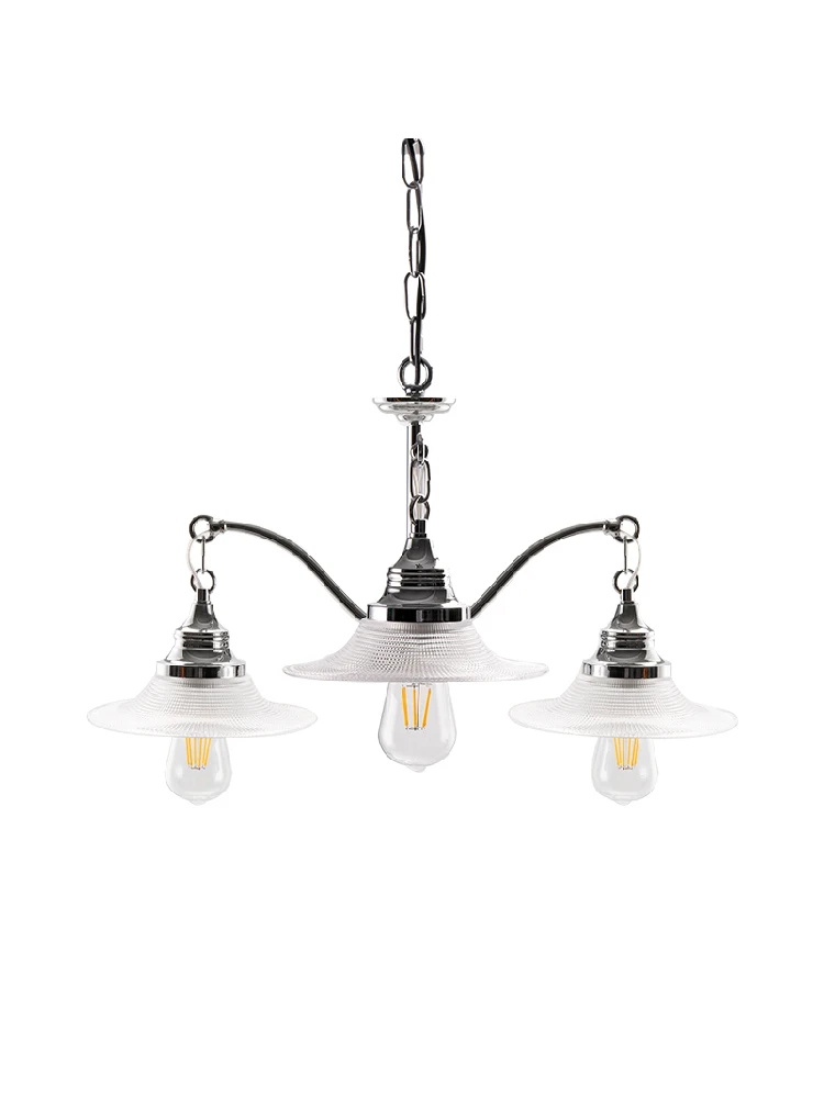 

Simple Living Room Dining Room Retro Ambience Light Crystal Retro Three-Head Five-Head Droplight