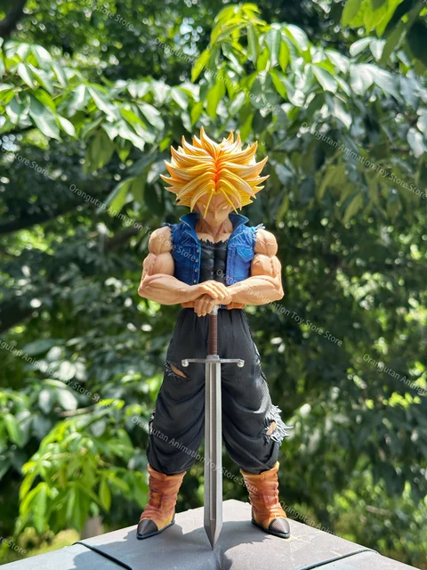 25CM Anime Dragon Ball Z Trunks Figure Future Trunks Action Figures Pvc Figurine Statue Collection Model Toys For Children Gifts