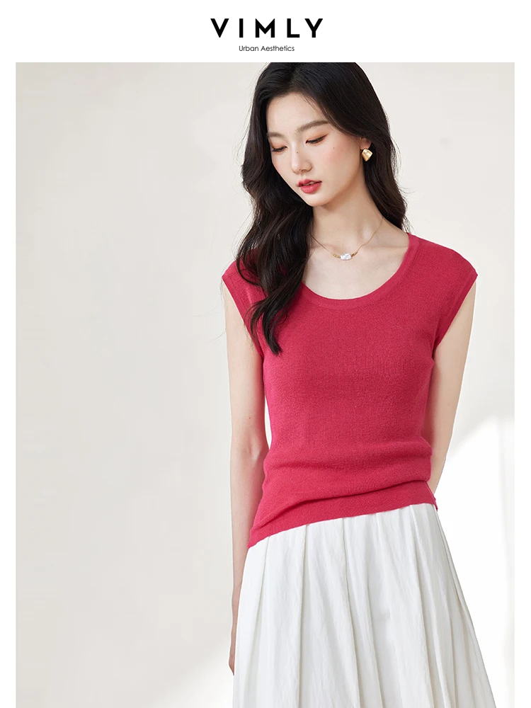 Women Summer Ethnic Solid Slant Spliced Ramie Vest main image 1