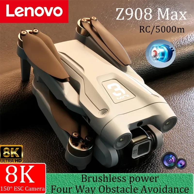 Lenovo Z908Pro Max Drone 8K Brushless Motor GPS Professional Dual HD Aerial Photography FPV Obstacle Avoidance Quadrotor 5000M drone quadcopter