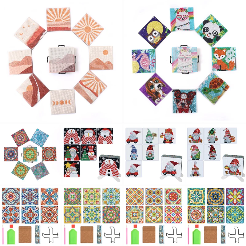 

6/8 шт., квадратные подставки для украшения стен