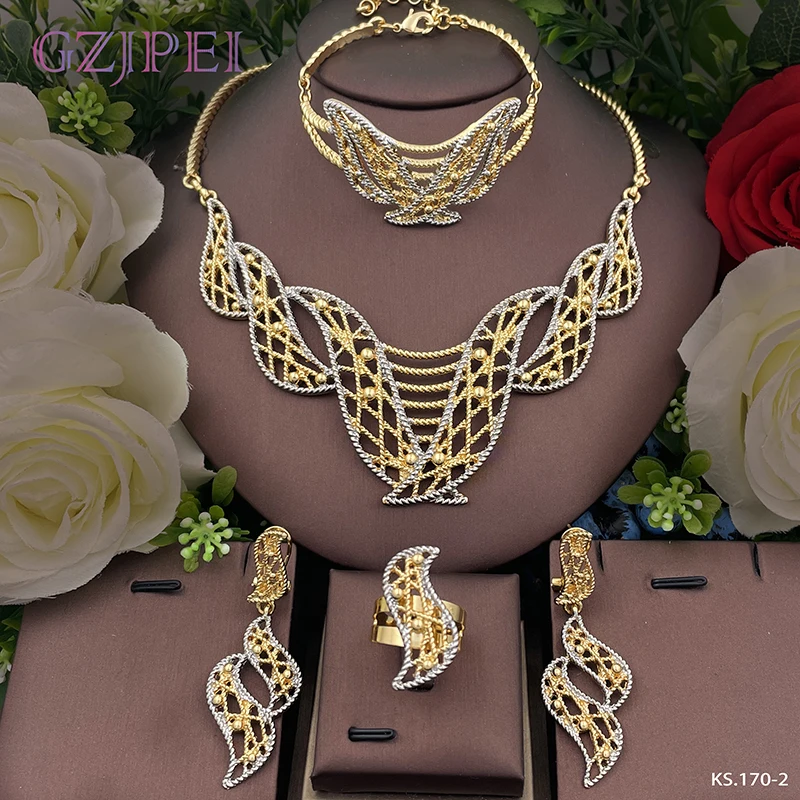 Dubai Fashion Gold Plated Set Women Jewelry Gold 24k Dubai Jewelry