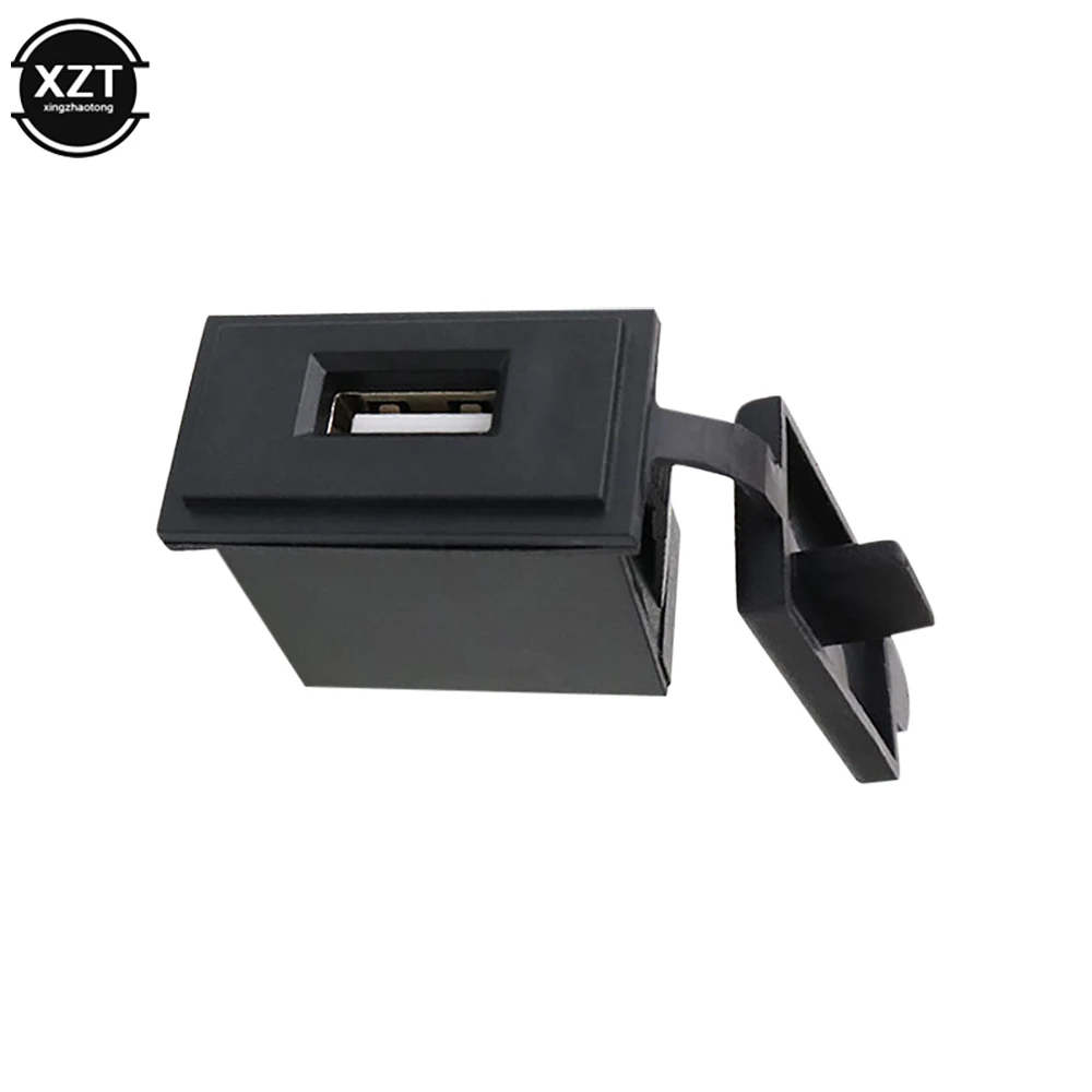 새로운 12V/24V 단일 USB 차량용 충전기 소켓 5V 2.4A 전원 어댑터 사각형 모양 자동차 오토바이 RV 보트에 대 한 방수