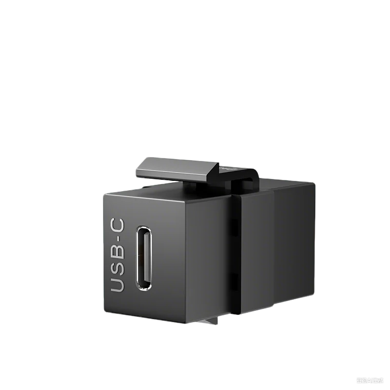 Universal Keystone Jack Adapter with USB 3.0, Type C, RJ45, and 4K HDMI Snap-In Connectors
