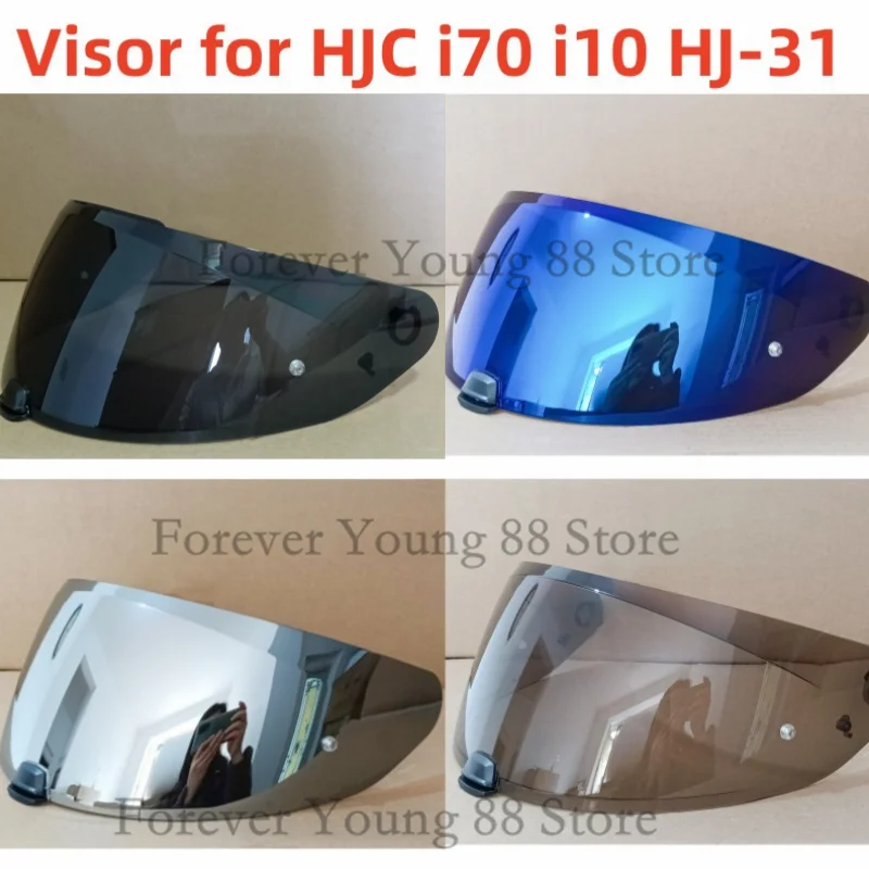 Goud)Capacete De Moto Viseira voor TT CURSUS Helm Vizier Lens