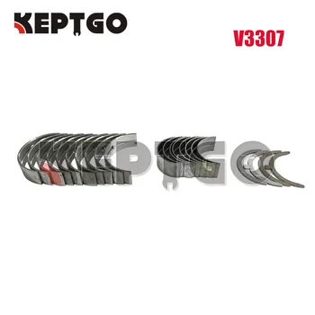 New V3307 V3007-DI V3007-T Crankshaft Main Bearing Conrod Bearing Set For Kubota Tractor Excavator Diesel Engine Parts