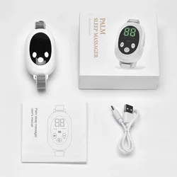 Compact Dual - Mode Sleep Aid Device with Adjustable Intensity for Anxiety and Insomnia Relief (WHITE)