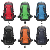 60L Backpack Outdoor Large Capacity Waterproof Rucksack Climbing Pack Zippered Portable Lightweight Bag 5