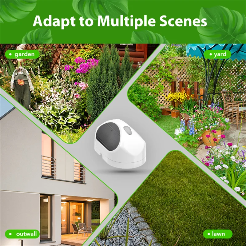Tuya Smart WiFi Wireless Rain Sensor Outdoor - IP65 Waterproof Battery-Powered D