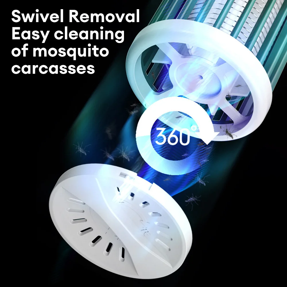 Electric Shock Mosquito Killer Lamp UV Light Anti Mosquito Trap Outdoor Camping Lighting USB Recharge Repellent Lights