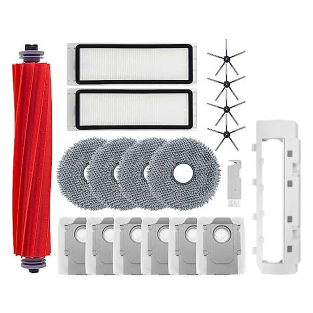 

19PCS Replacement Parts for Roborock Q Revo /Roborock P10 A7400RR Robot Vacuum Cleaner Main Side Brush Dust Bags Mop Pad