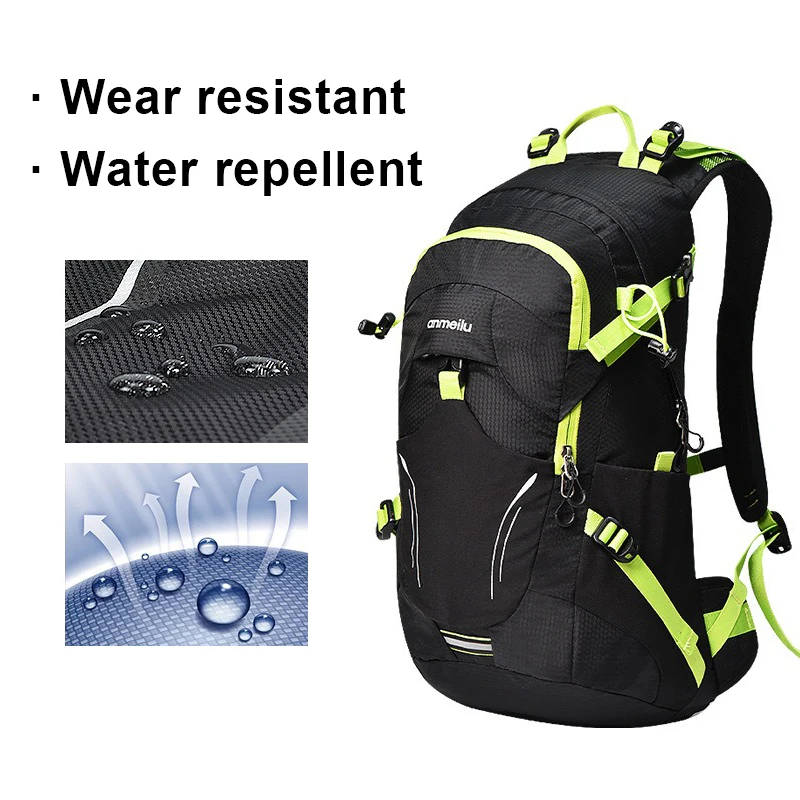 Anmeilu Outdoor Sports Backpack for Cycling Hiking Camping Unisex Leisure Mountaineering Hydration Rucksack