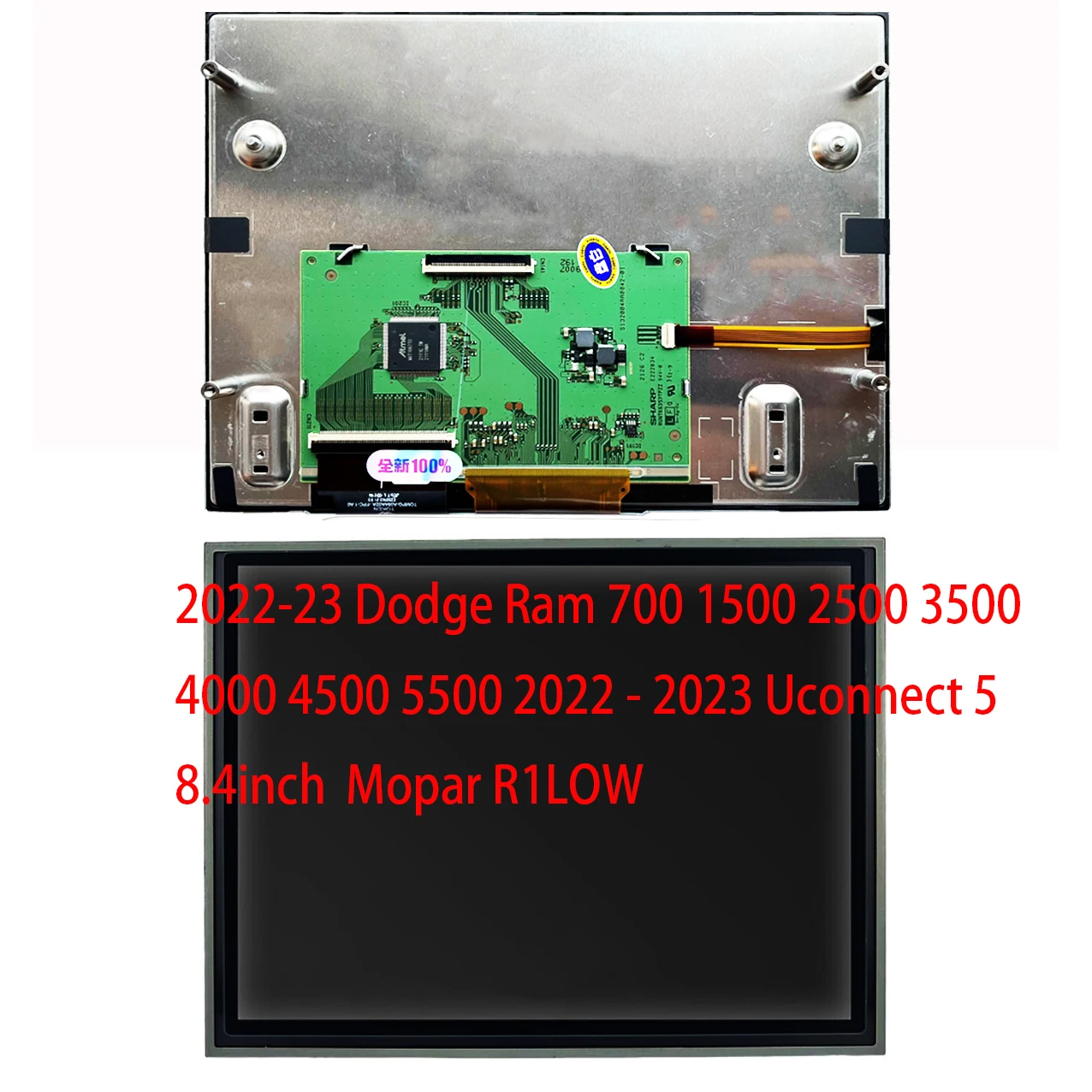 8.4 "Uconnect 5 Oem Display Lcd Monitor Touch Screen Mopar R1Low Per 2022/90-23 Dodge Ram 700 1500 2500 3500 4000 4500 5000