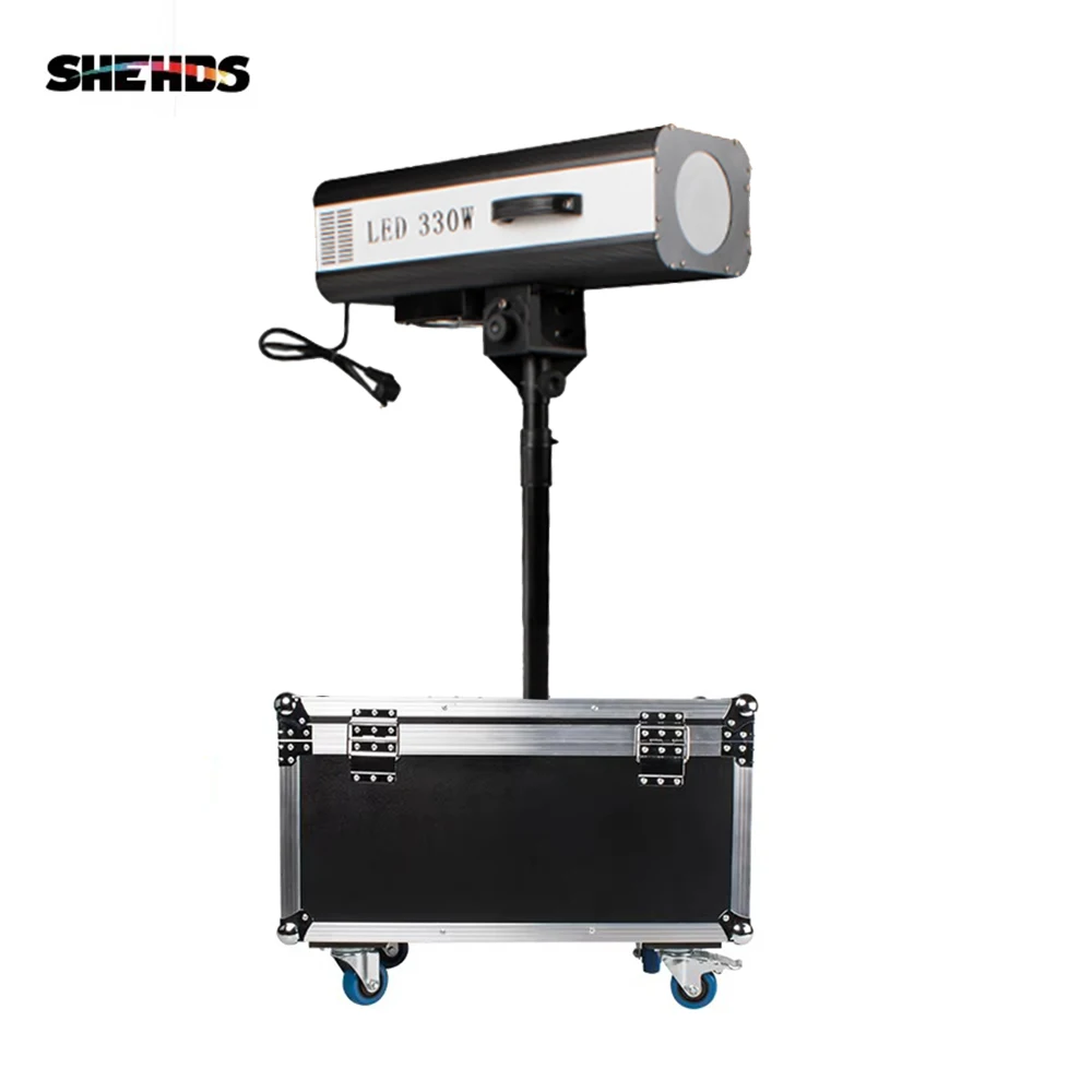 SHEHDS 330W Follow Spot Light z walizką transportową Światło punktowe dla DJ-a Disco Catwalk Fashion Show Występ na teatr weselny