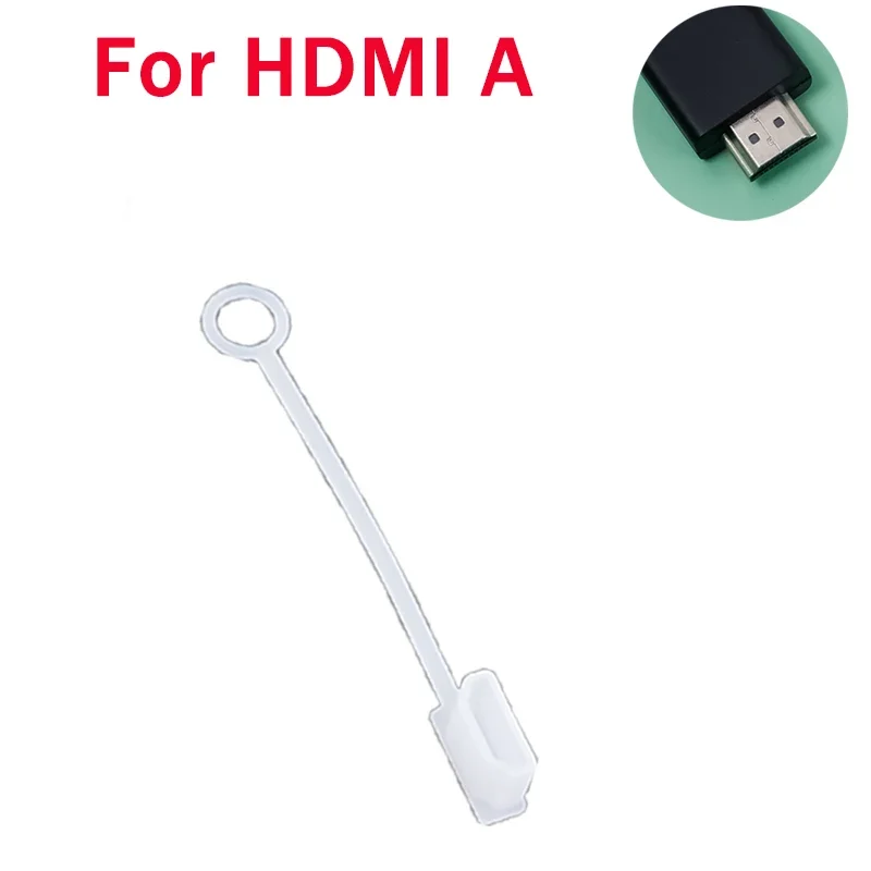 Type C Port Clear Dust Plug Cover with Anti-Lost Rope - Universal Protector Caps