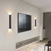 Modern Wall Lamp TV Background Lights Lone Line Up and Down Light Decor Bedroom Bedside Lamp For Corridor Stair Home Indoor 3