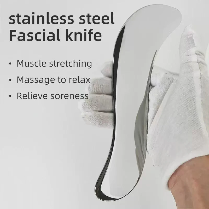 Muscle Fascia Knife Multi-Functional Muscle Release Massage Knife Exercise Scraping Gym Stainless Steel