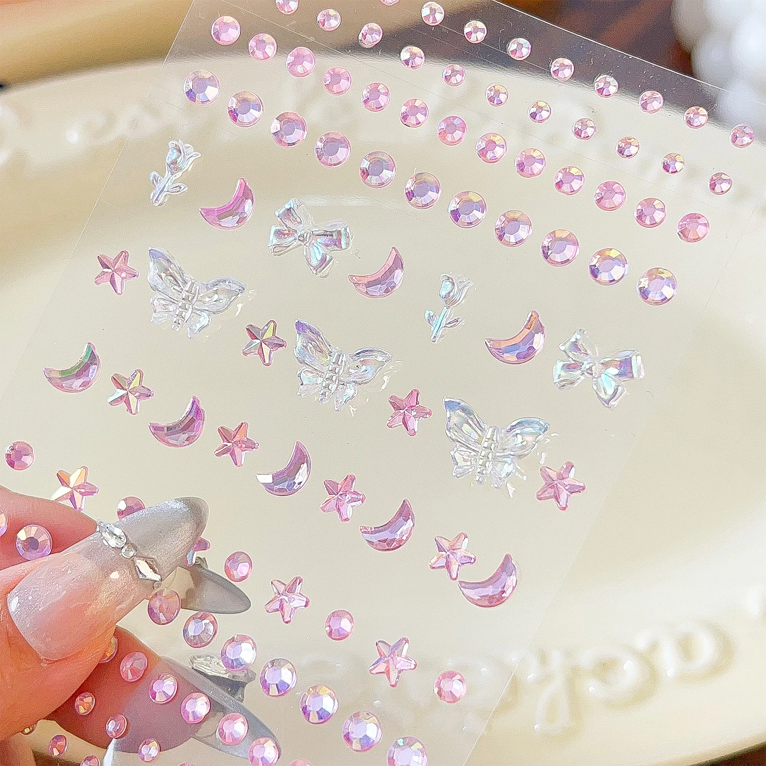 Acrylic 3D Butterfly Fake Tattoos Stickers for Party Makeup