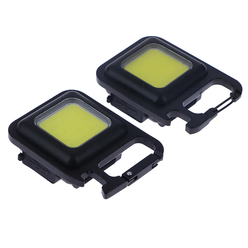 Outdoor multi-functional mini flashlight rechargeable mountain climbing portable keychain light magnetic work light