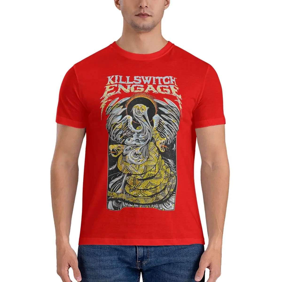 thumbnail image 1 of Camisetas de rock para hombre, camisetas vintage, camisetas de manga corta con cuello redondo, camisetas de algodón, tallas 4XL y 5XL., 1 of 7