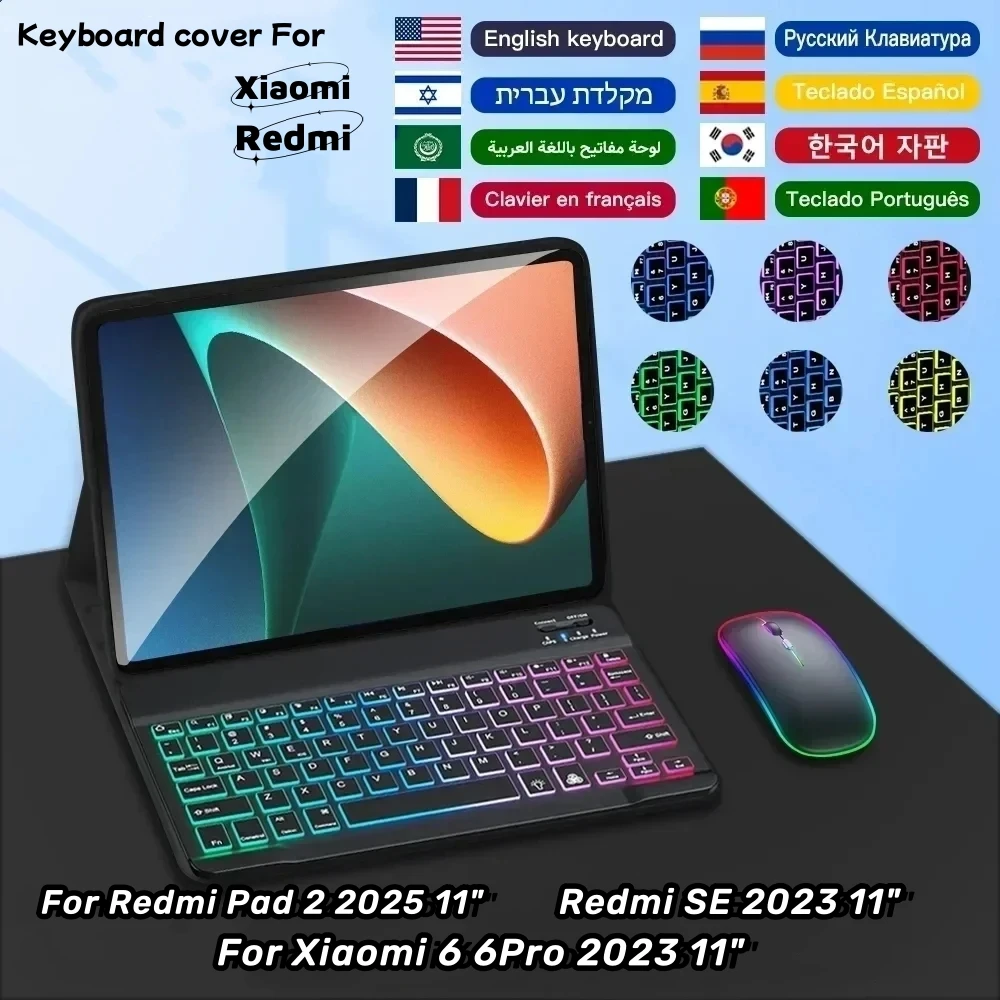 Universal Backlit Keyboard Cover with Multi-Language Support