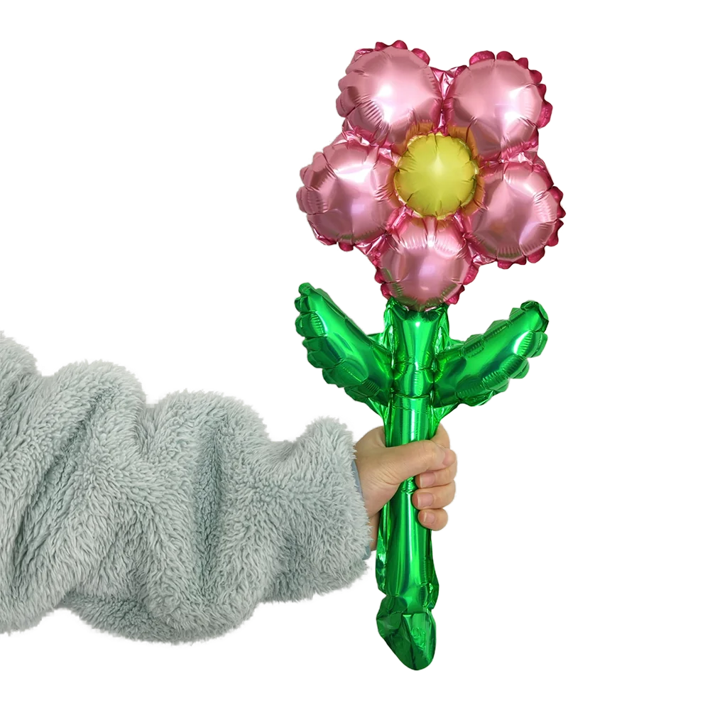 10 Stück Blumen-Folienballons Rot Rosa Blau Fünfblättrige Blumen-Formballons für Hochzeit Geburtstag Party Babyparty Dekorationen – Detail 4
