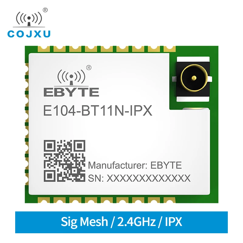 E104-BT11N-IPX Bluetooth Module High-Power Mesh Ad Hoc Network 20dBm Transmit Power BLE Mesh Standard Low Power Consumption for letv letv s40 network module bluetooth module card reader sd tf card 16 tested