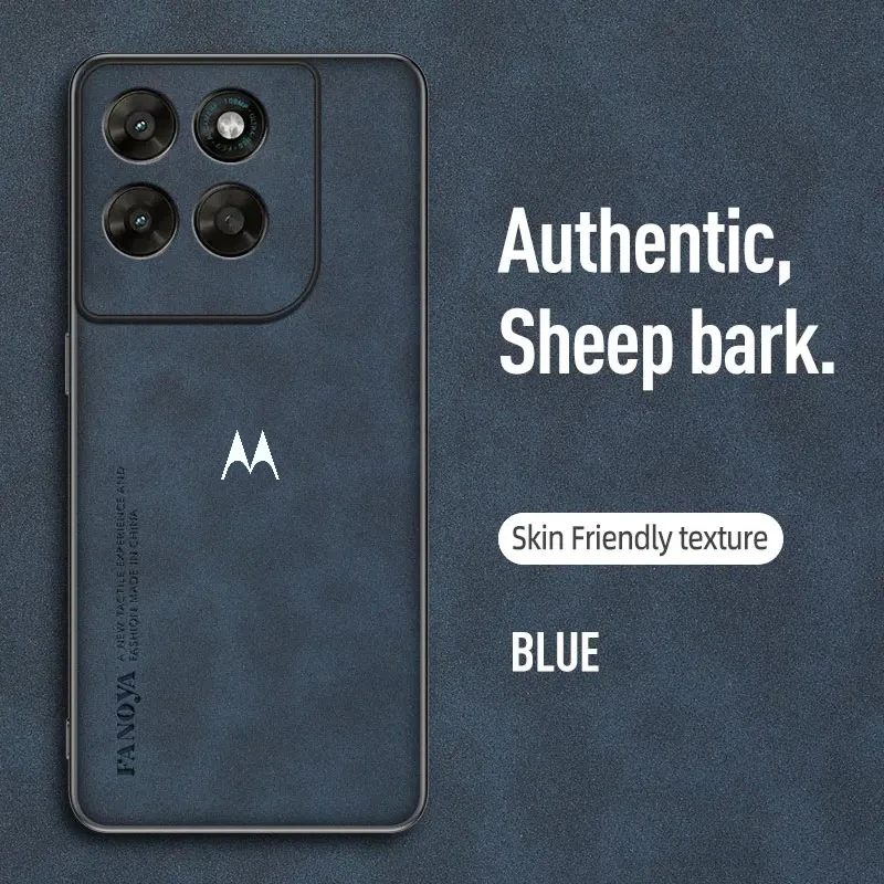Premium Sheepskin Leather Business Logo Shockproof Slim Case