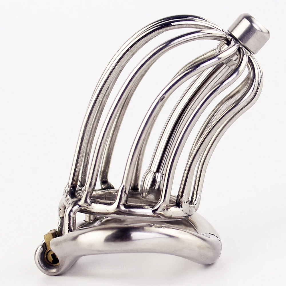 Stealth Lock Male Chastity Cage Stainless Steel Discreet Device_voghion.com