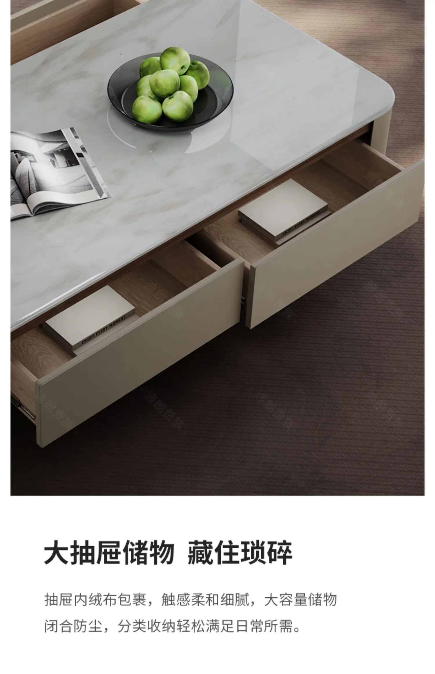 Designer Aesthetic Coffee Table Standing Unique Italian Living Room Side Table Space Saving Modern Accessories Meubles Furniture