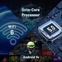 URAO C11 Tablet 10.1 Inch Android 14 Phablet 8GB RAM 64GB ROM (1TB TF) Widevine L1 HD Octa-Core 2.0 GHz WiFi 6 Bluetooth 5.0 - Image 3