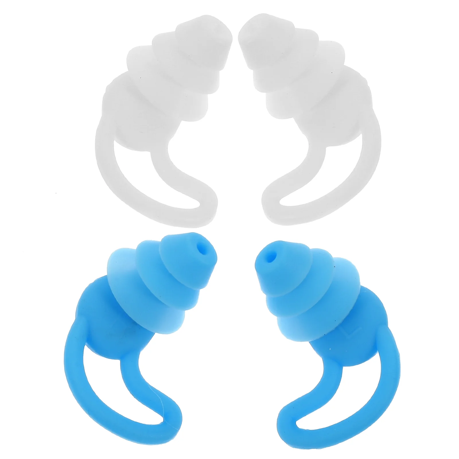 

2 Pairs Concerts Ear Plugs Reusable Noise Reduction Ear Plugs Silicone Ear Plugs for Sleeping