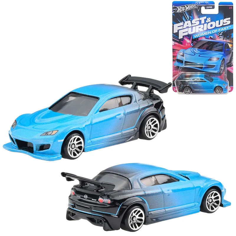 Hot Wheels-Fast and Furious Car Toys for Boys, Diecast, Women of Fast Porsche 1/64, Cayman GT4, Honda, Mazda, Original, 718