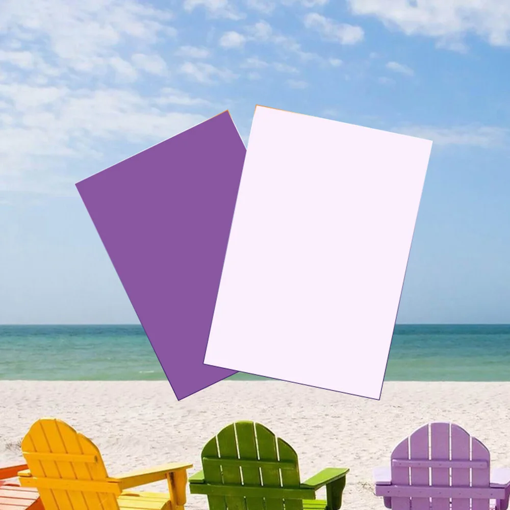 1PC A4 Blank Ultraviolet Strength Test Sticker Paper UV Protection Test Card Ultraviolet Rays Label Stickers