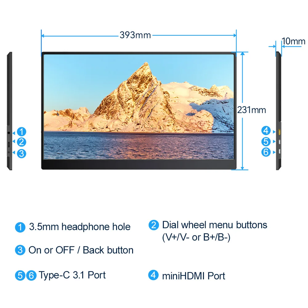 IPS ޴  LCD ũ HDR CŸ HDMI ȣȯ, ġ PS5 Xbox ƺ ӿ Ʈ, 17.3 ġ, 144Hz, 60Hz
