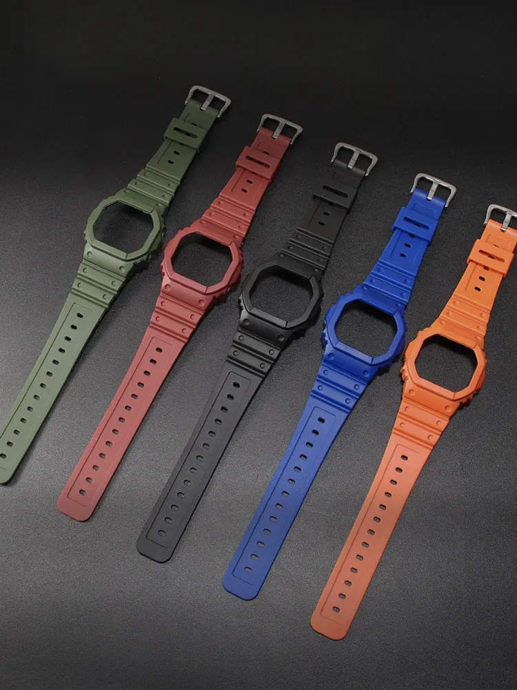 Enhanced Silicone Watch Strap for G-SHOCK Small Square Watches
