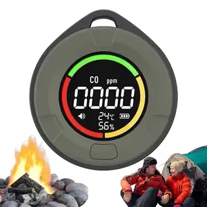 Carbon Monoxide Sensor Alarm Air Quality Monitor With Digital Display Air Quality Monitor With LED Indicator For Gyms Shops Home