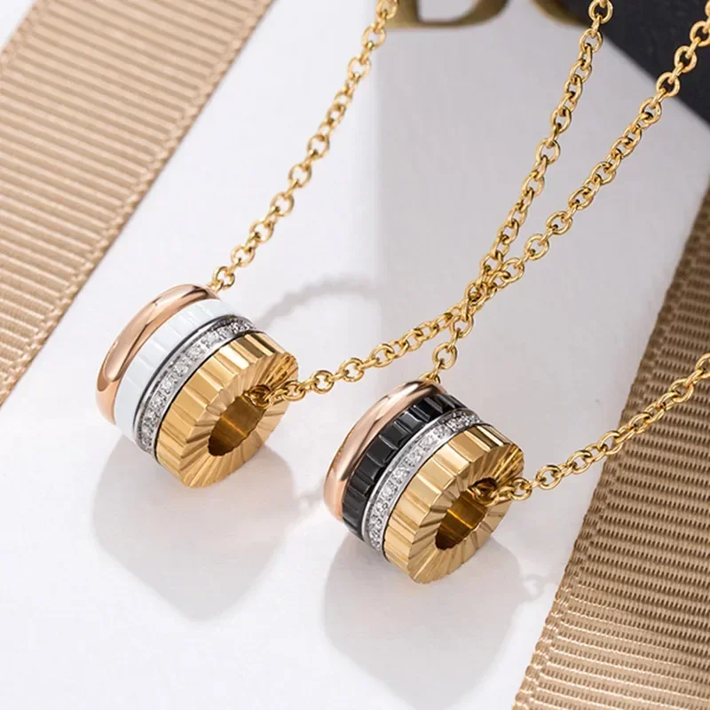 

SFE High-quality 925 sterling silver rotary gear pendant women's necklace party fashion luxury brand luxury jewelry