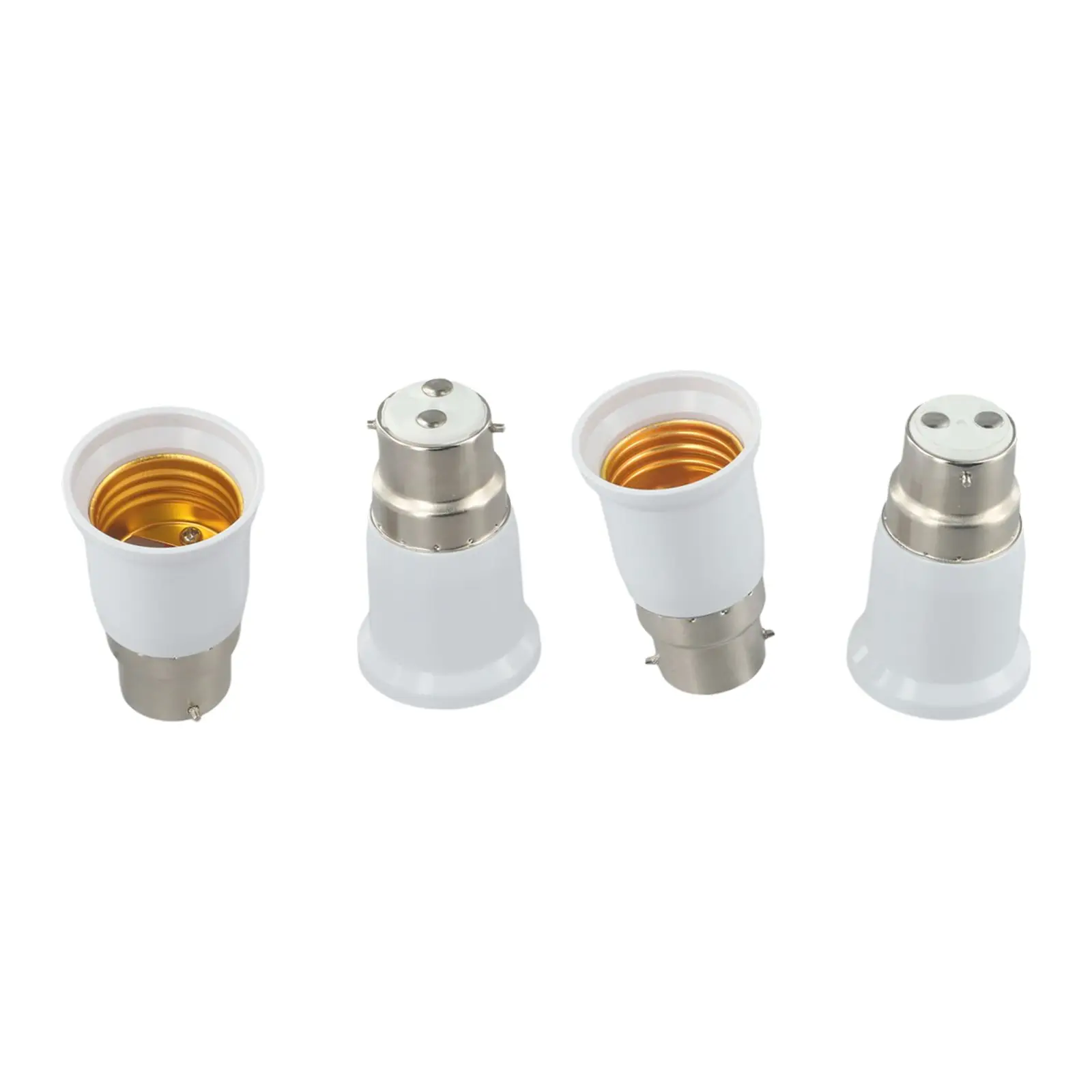 

4pcs B22 To E27 Adapter Edison Screw Light Bulb Adaptor Converter LED Lamp Holder Conversion Bulb Base Lighting Accessories