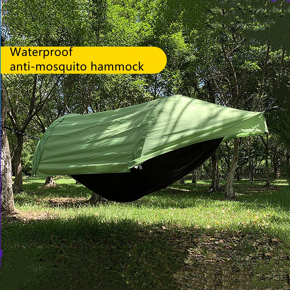 Mosquito Net Camping Hammock Portable Camping Mosquito Net Hammock Outdoor Garden Travel Sleeping Hanging With Waterproof Tent Awnings